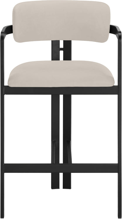 Aurum - Vegan Leather Upholstered Counter Stool - Taupe
