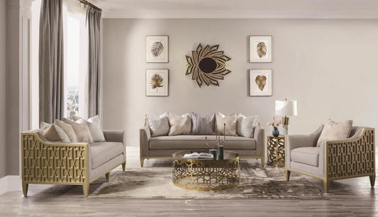 Cierra - Sofa And Loveseat - Gold