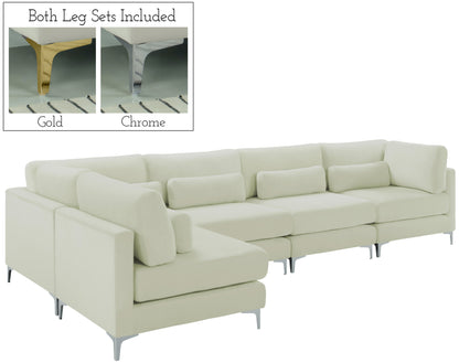 Julia - Modular Sectional 5 Piece - Cream