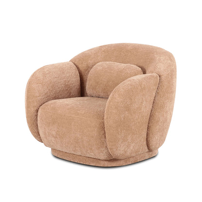 Misty - Knubby Fabric Accent Chair
