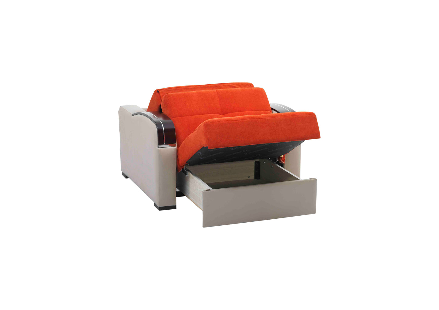 Ottomanson Sleep Plus - Upholstered Convertible Armchair With Storage