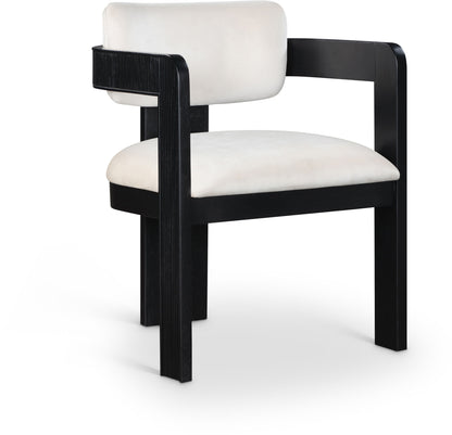 Sacha - Velvet Dining Chair With Black Base (Set of 2)