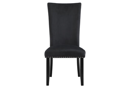 D02 Dining Table And Four D03 Dining Chairs - Black