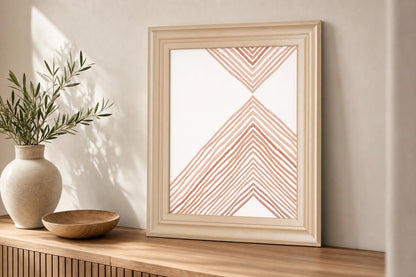 22x26 Pink Apogee II By Emma Scarvey - Beige