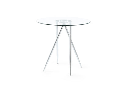 D1503 Bar Table And Four D1446 Bar Stools - White