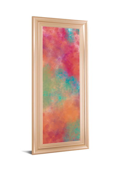 Vapor Il. B By Jason Johnson - Framed Print Wall Art - Red