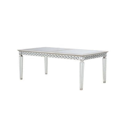 Varian - Dining Table 78"L) - Mirrored & Antique Platinum