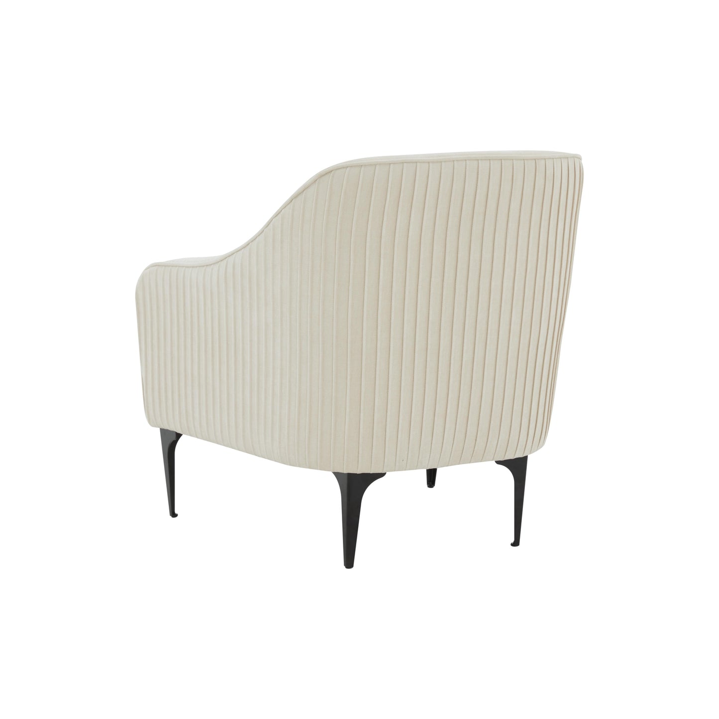 Serena - Velvet Accent Chair With Black Legs