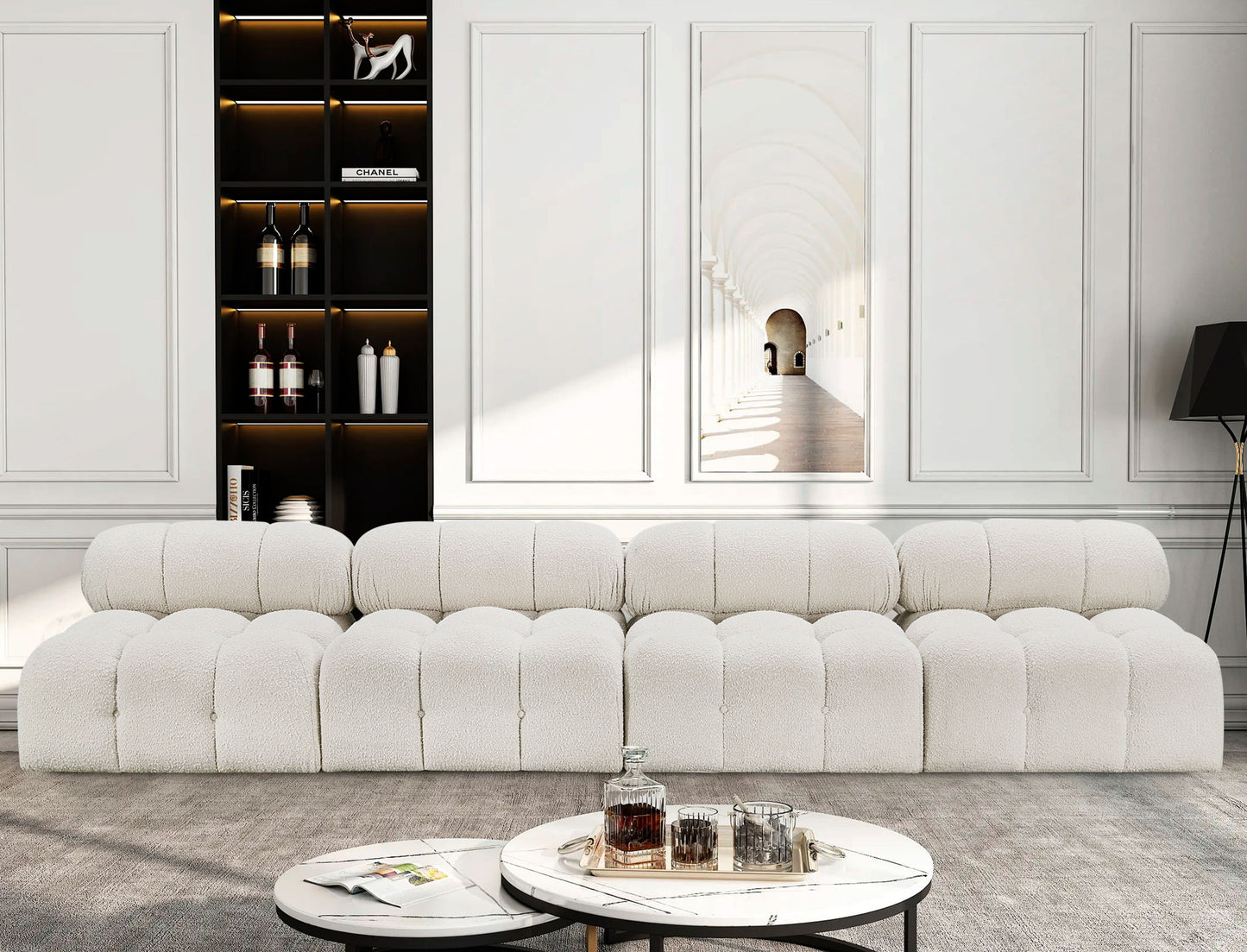 Ames - 4 Seat Modular Armless Sofa