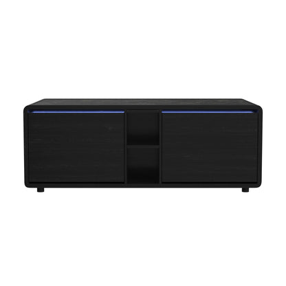 Halo - Smart Coffee Table With Fridge And Speaker - Black