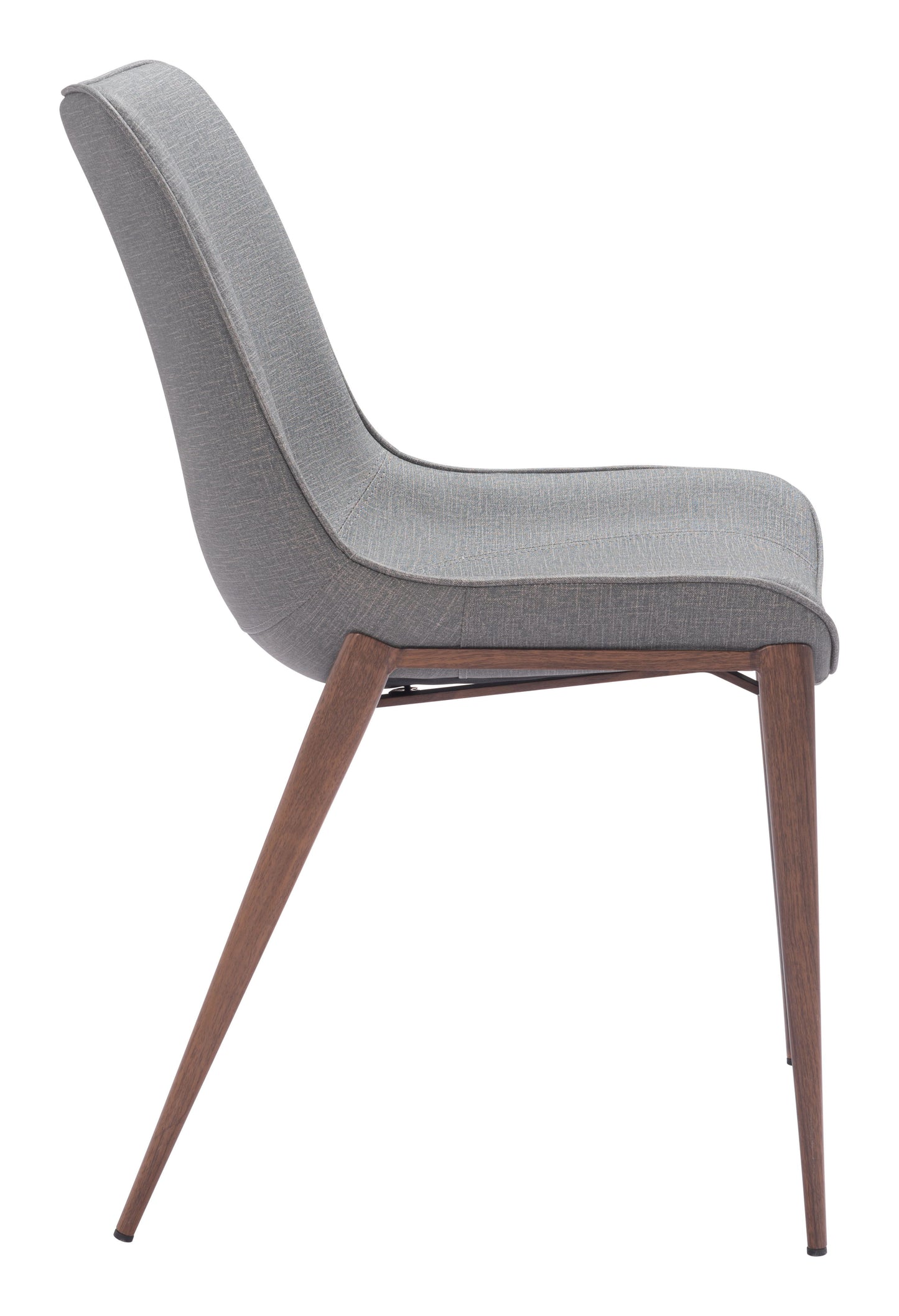 Magnus - Dining Chair (Set of 2) - Slate Gray / Walnut