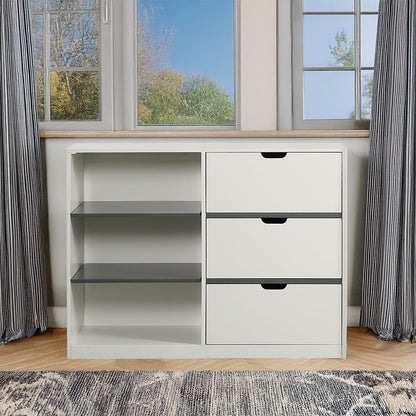 Ratana - Cabinet - Gray & White