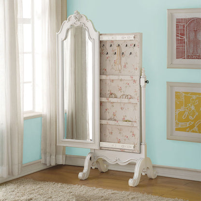 Edalene - Jewelry Armoire - Pearl White