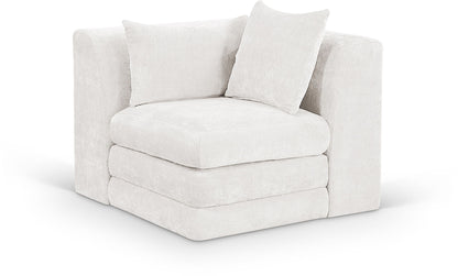 Stellar - Chenille Fabric Upholstered Modular Corner Chair