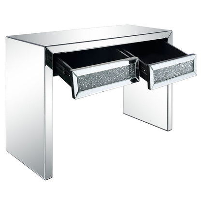 Noralie - Console Table Faux Diamonds - Mirrored