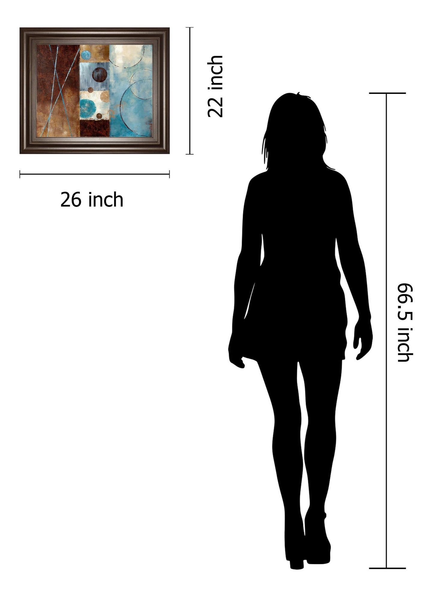 Roll With It I By Nan - Framed Print Wall Art - Blue