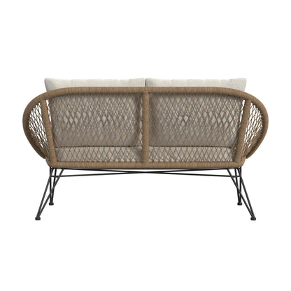 Grace - 4 Piece Outdoor Seating Set - Beige / Natural