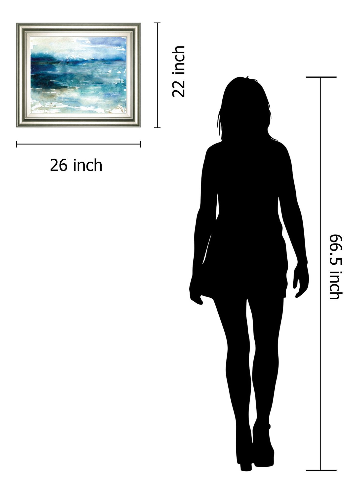 Ocean Break I By Carol Robinson - Framed Print Wall Art - Blue