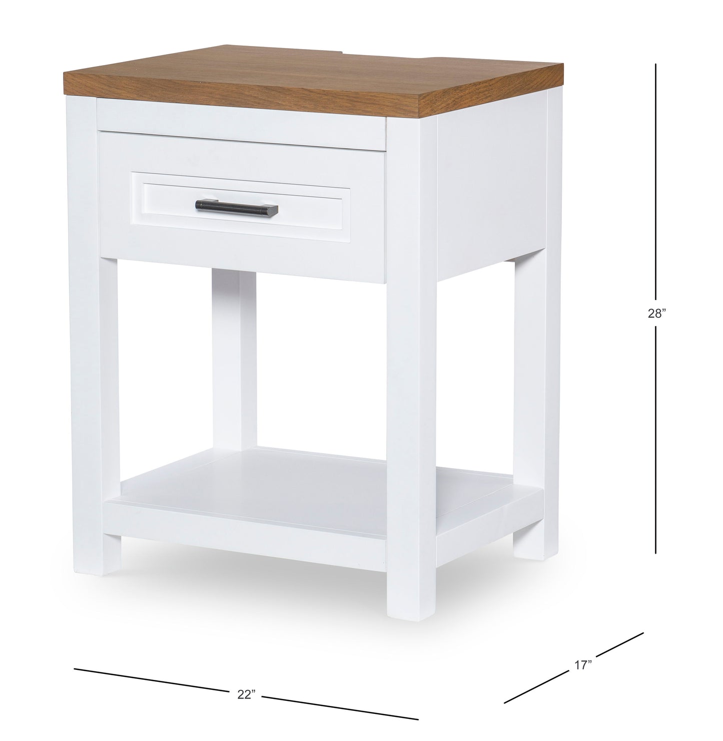 Franklin - Open Nightstand - White