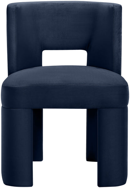 Zuno - Velvet Performance Fabric Upholstered Dining Chair (Set of 2)