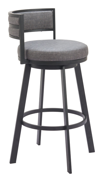 Gimsby - Swivel Barstool - Gray