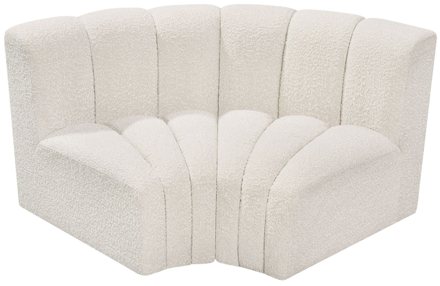 Arc - Boucle Fabric 2 Piece Modular Sofa