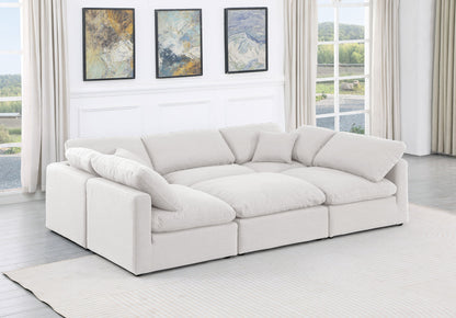 Indulge - Linen 6 Piece Modular Sectional - White