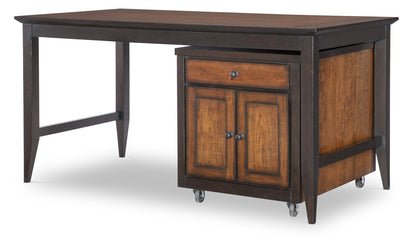 Fenmore - Kitchen Island Complete - Mocha And Distressed Cherry