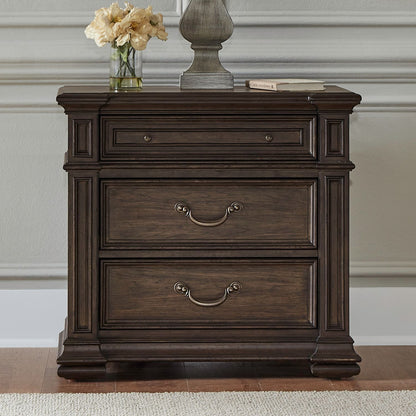 Provence Park - Nightstand With Charging Station - Brown