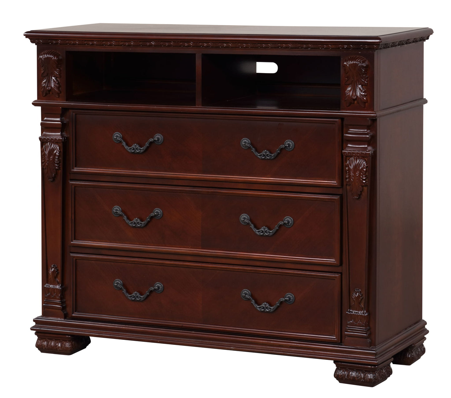 Lyndon - 3 Drawer Media Chest - Cherry