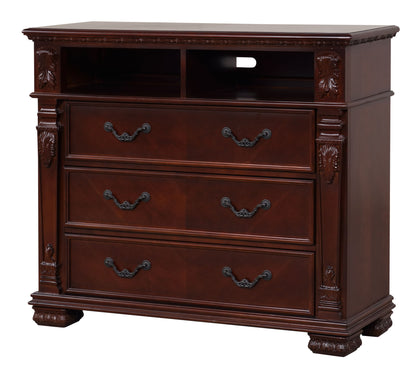 Lyndon - 3 Drawer Media Chest - Cherry