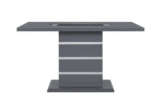 Monaco - Rectangular Bar Table - Dark Gray