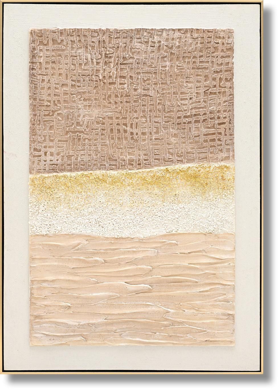 Textured Dune Layers - 28" x 40" Framed Wall Art