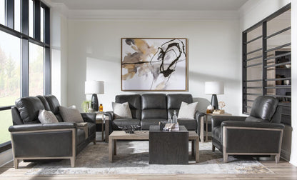 Esme Ravello - P2 High Leg Sofa - Iron / Halifax Flax