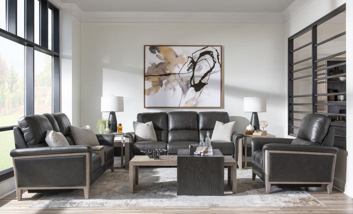 Esme Ravello - Loveseat Elements - Iron / Halifax Flax