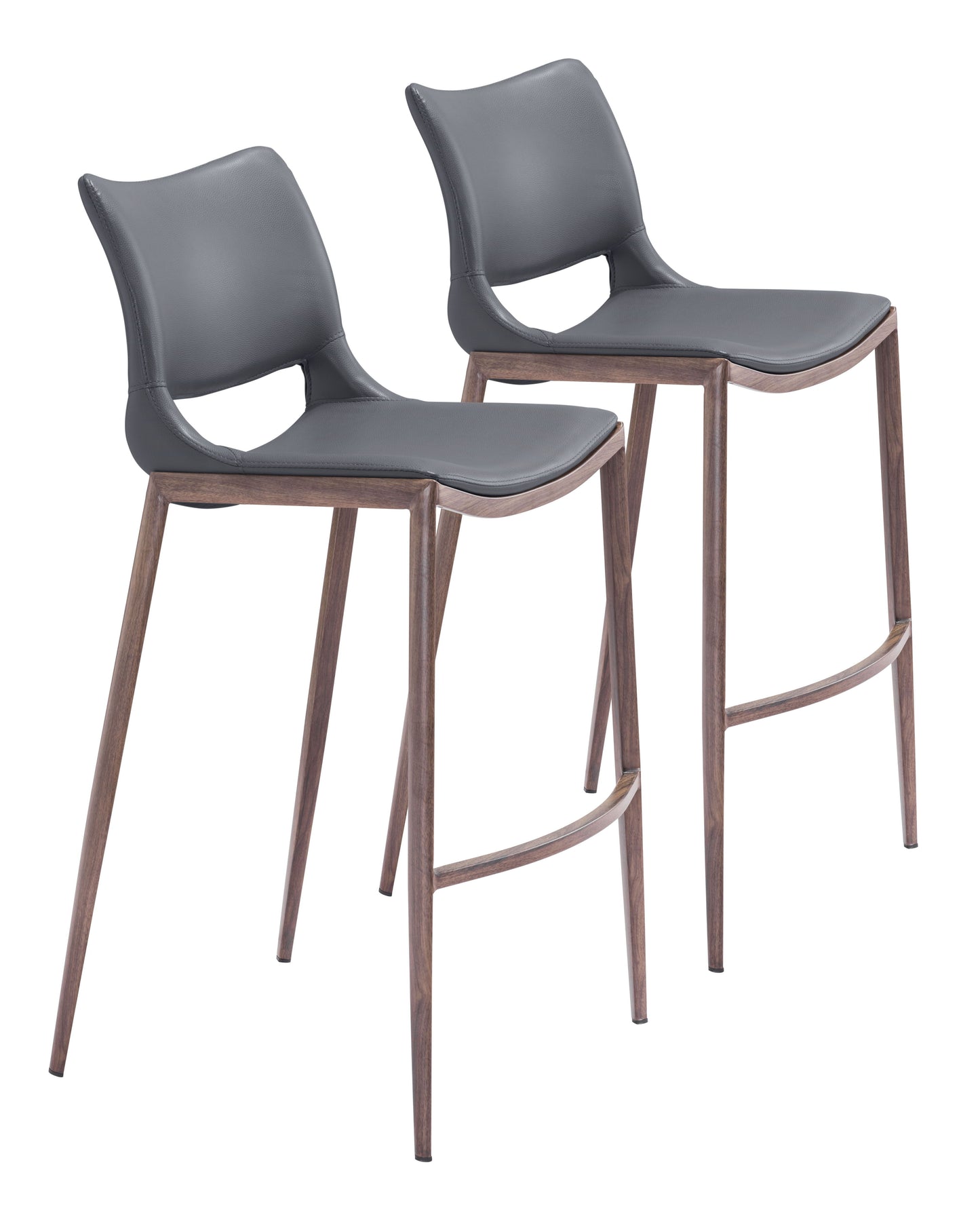 Ace - Bar Chair (Set of 2) - Walnut Legs