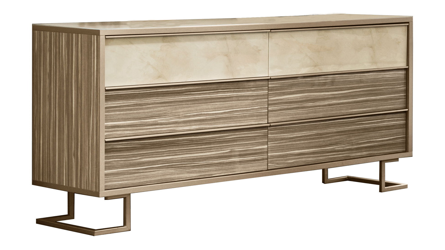 Luce - Double Dresser - Light Beige / Light Brown