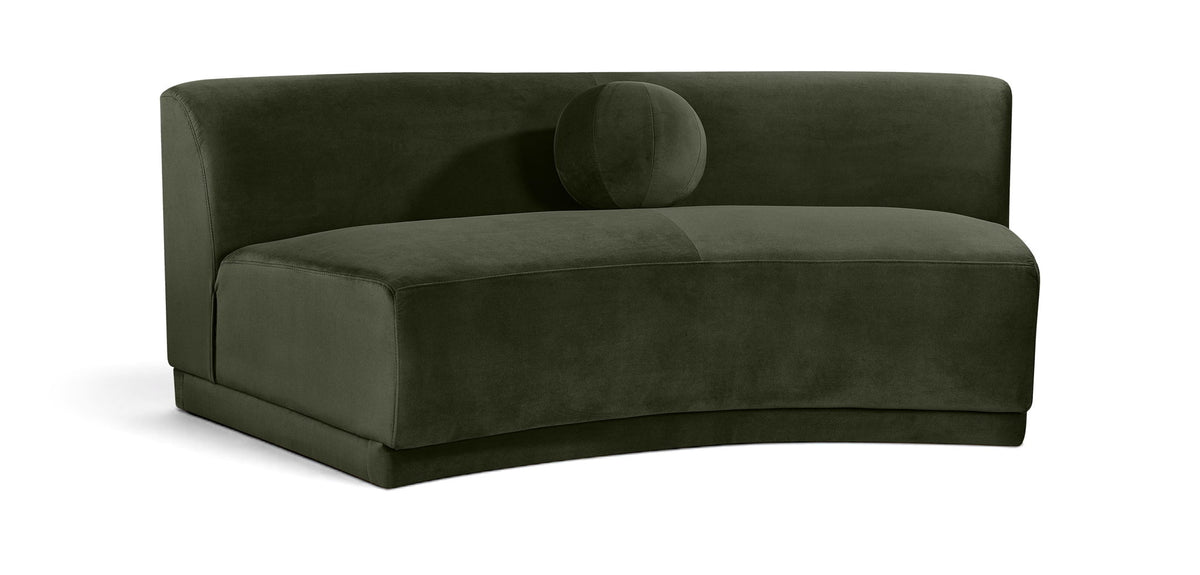 Avra - Velvet Performance Fabric Upholstered Armless Sofa
