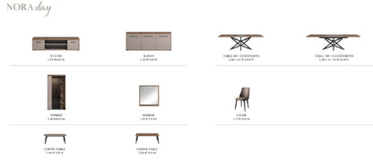 Nora - 2 Door China - Beige / Light Brown