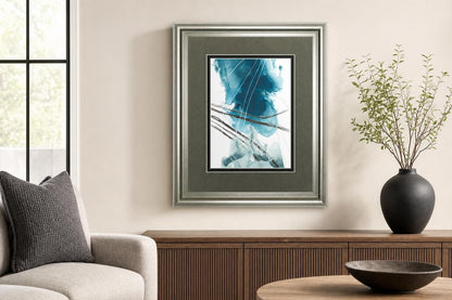 34x40 Bella Indigo II By June Erica Vess - Blue