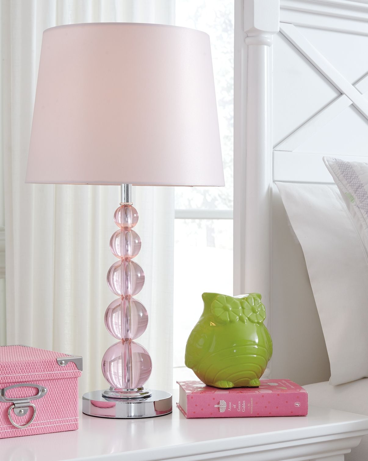 Letty - Pink - Crystal Table Lamp