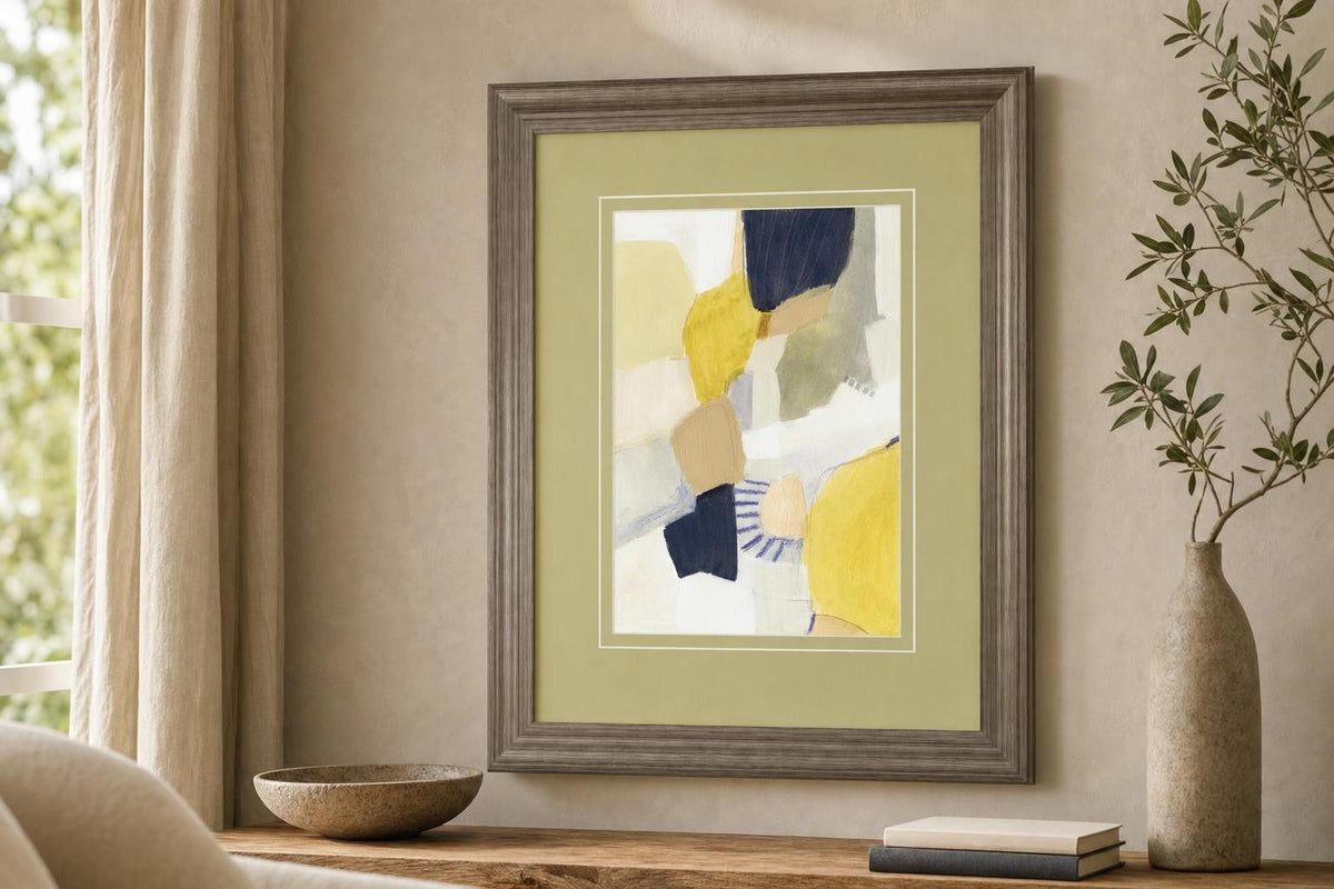34x40 Trove II By Victoria Barnes - Yellow