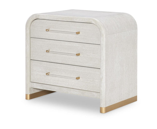 Miramar - Three Drawer Nightstand - Oyster
