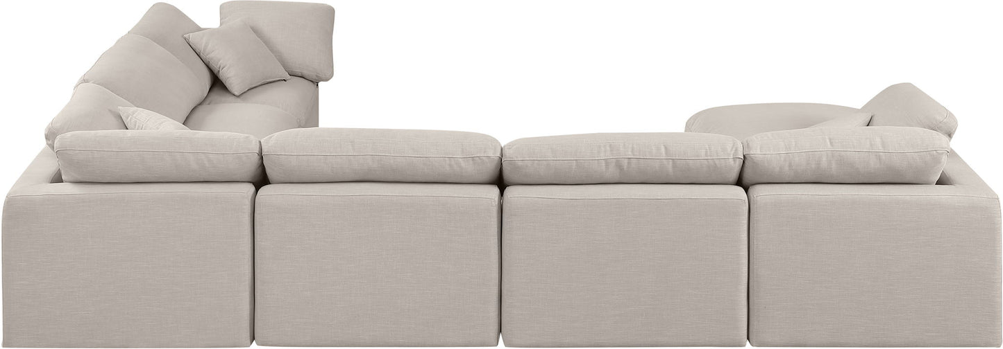 Indulge - Linen 7 Piece Modular Sectional