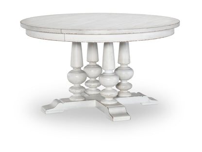 Cottage Park - Complete Round Table - White