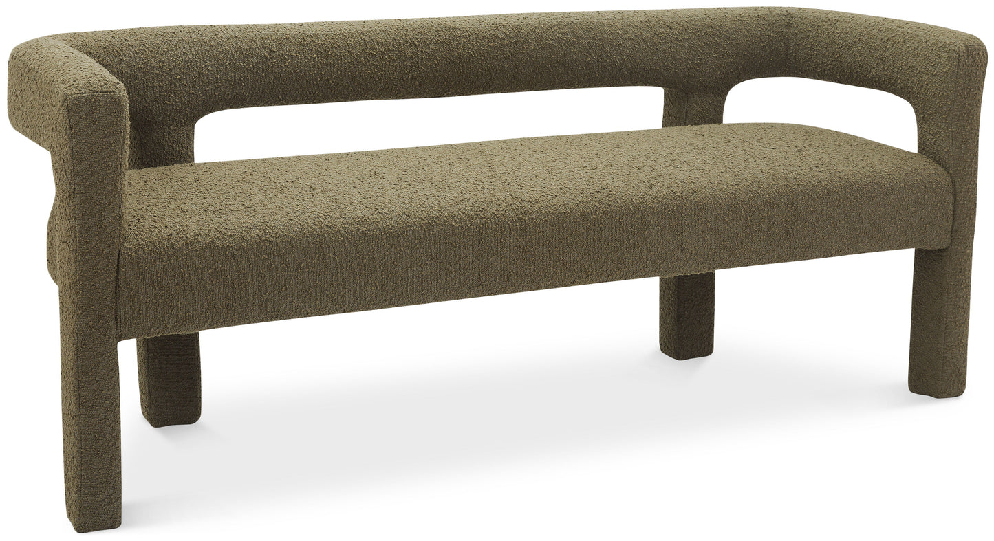 Athena - Boucle Fabric Bench