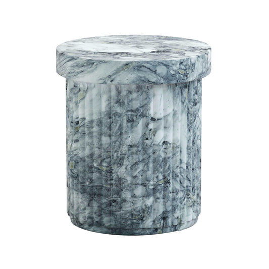 Serafina - Concrete Indoor / Outdoor Side Table - Marble Pattern