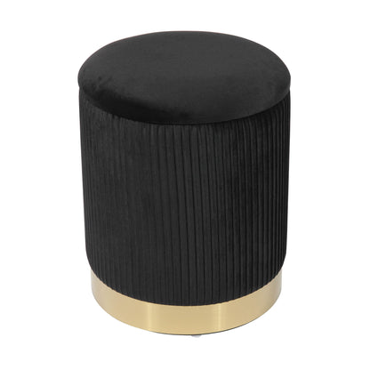 Zoe - Velvet Storage Ottoman