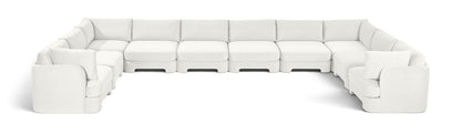 Hammond - Velvet Performance Fabric Upholstered 10 Piece Sectional