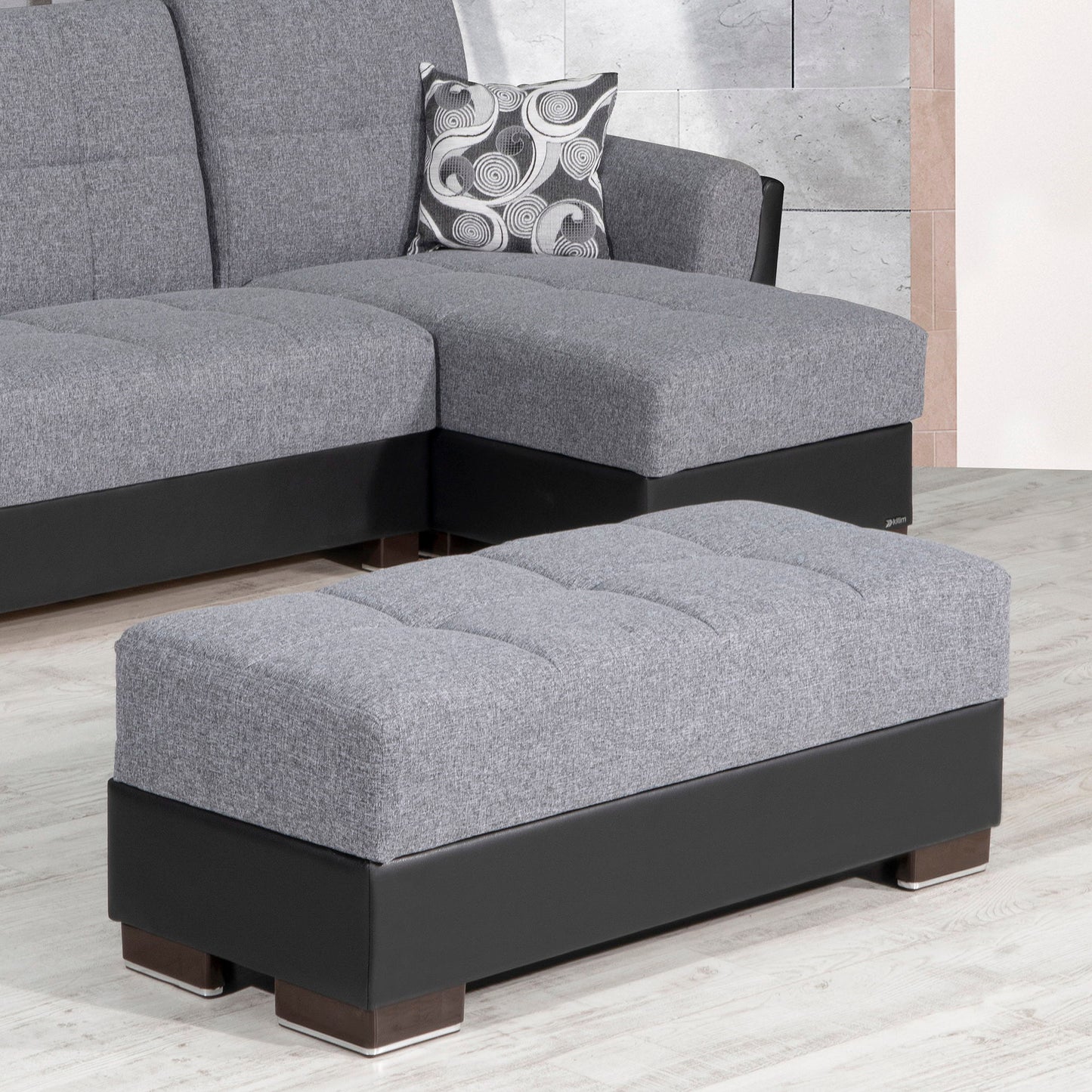 Ottomanson Armada Air - Upholstered Ottoman With Storage